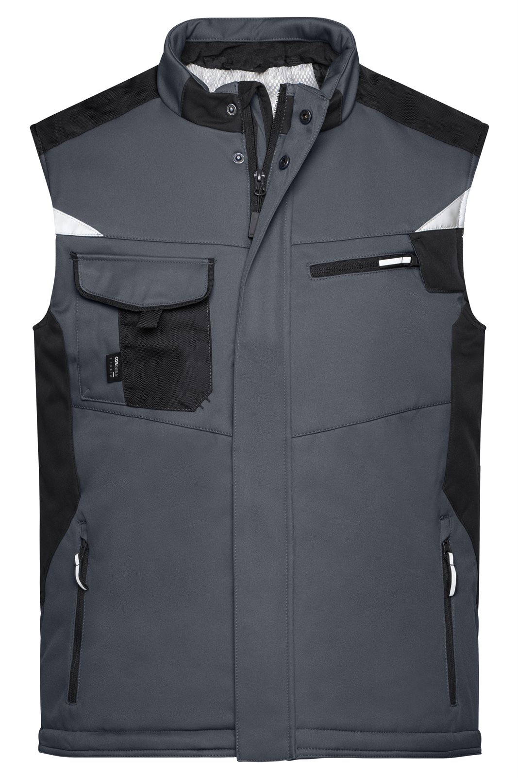 Weste Unisex Schwarz/Grau – Craftsmen Softshell Vest - STRONG -