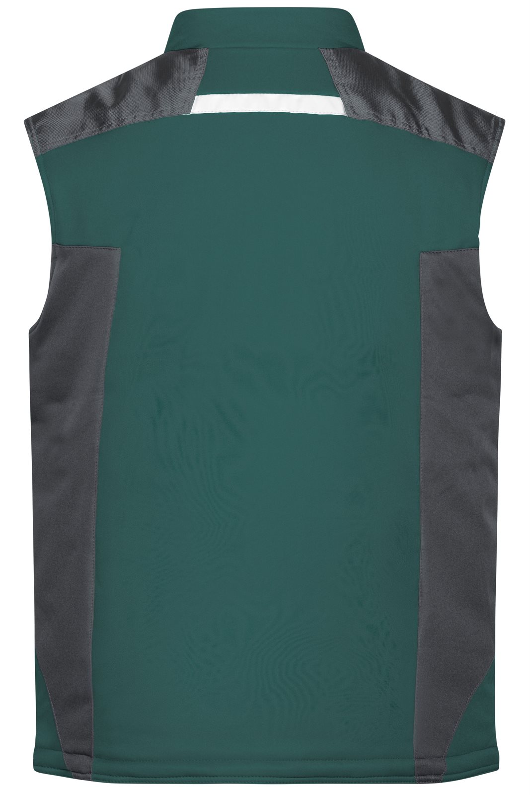 Weste Unisex Schwarz/Grün – Craftsmen Softshell Vest - STRONG -, Detailansicht