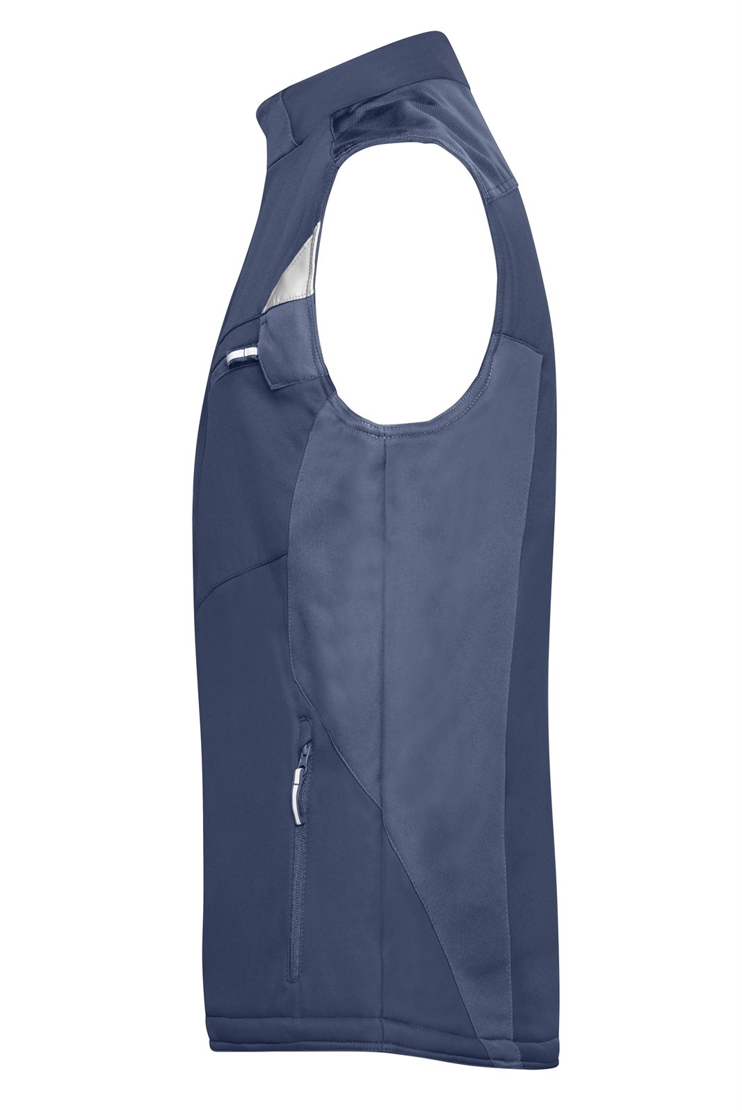 Weste Unisex Blau – Craftsmen Softshell Vest - STRONG -, Detailansicht