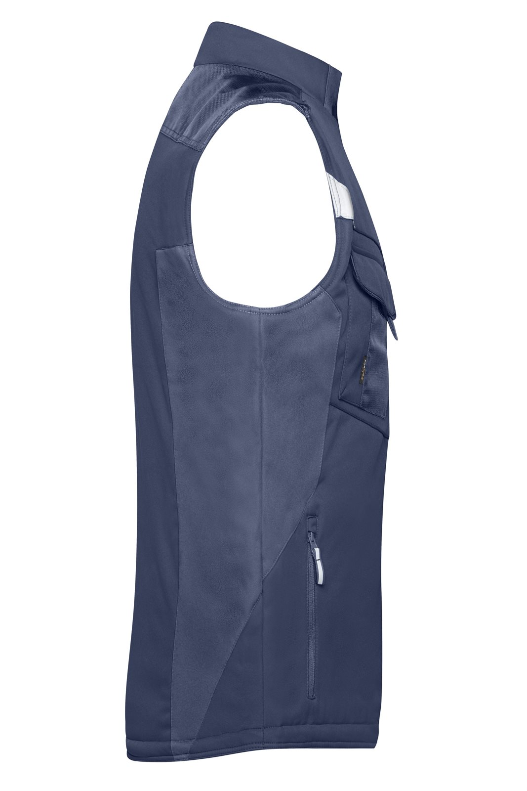 Weste Unisex Blau – Craftsmen Softshell Vest - STRONG -, Detailansicht