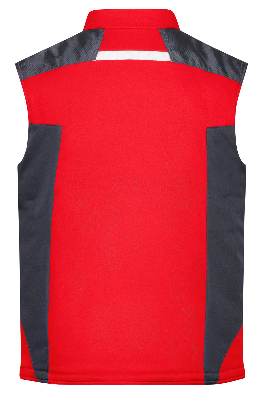 Weste Unisex Schwarz/Rot – Craftsmen Softshell Vest - STRONG -, Detailansicht