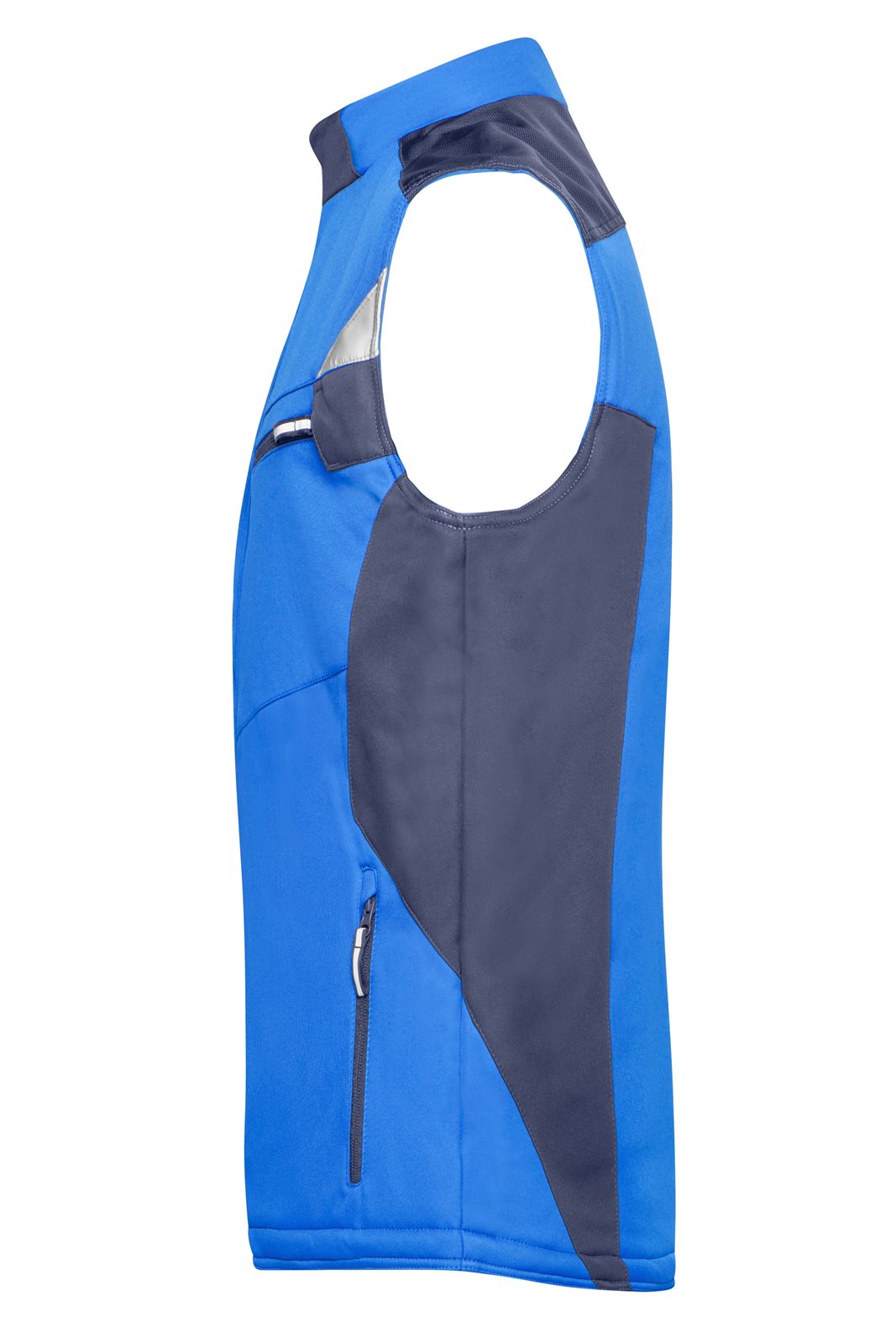 Weste Unisex Blau – Craftsmen Softshell Vest - STRONG -, Detailansicht