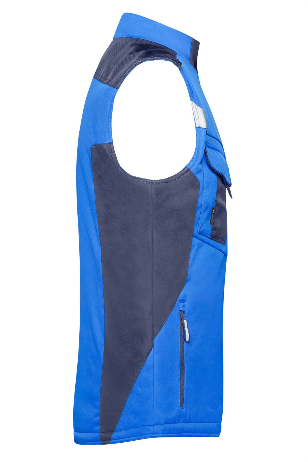 Weste Unisex Blau – Craftsmen Softshell Vest - STRONG -, Detailansicht