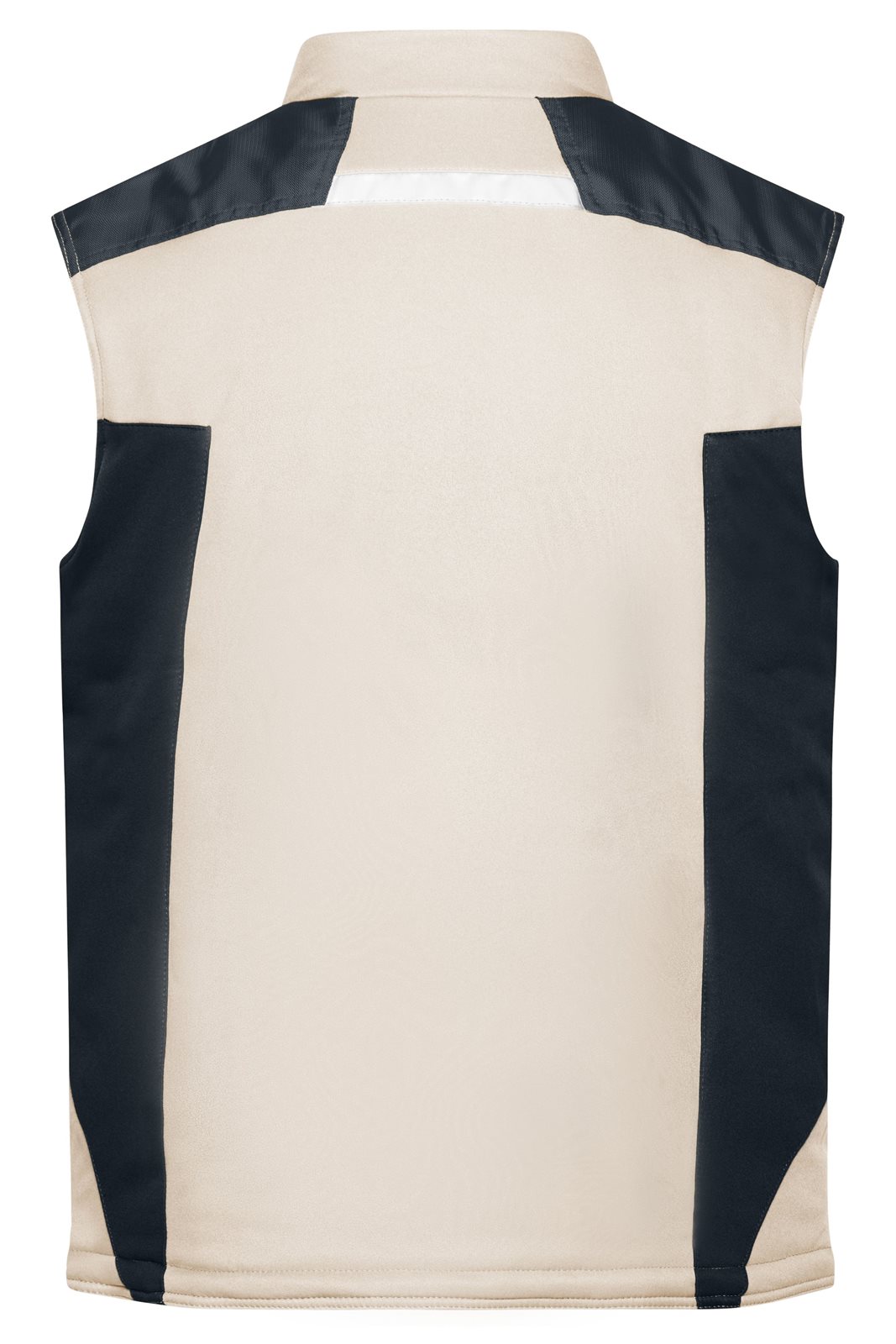 Weste Unisex Schwarz/Braun/Grau – Craftsmen Softshell Vest - STRONG -, Detailansicht