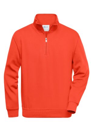 Pullover Unisex Blau – Workwear Half-Zip Sweat