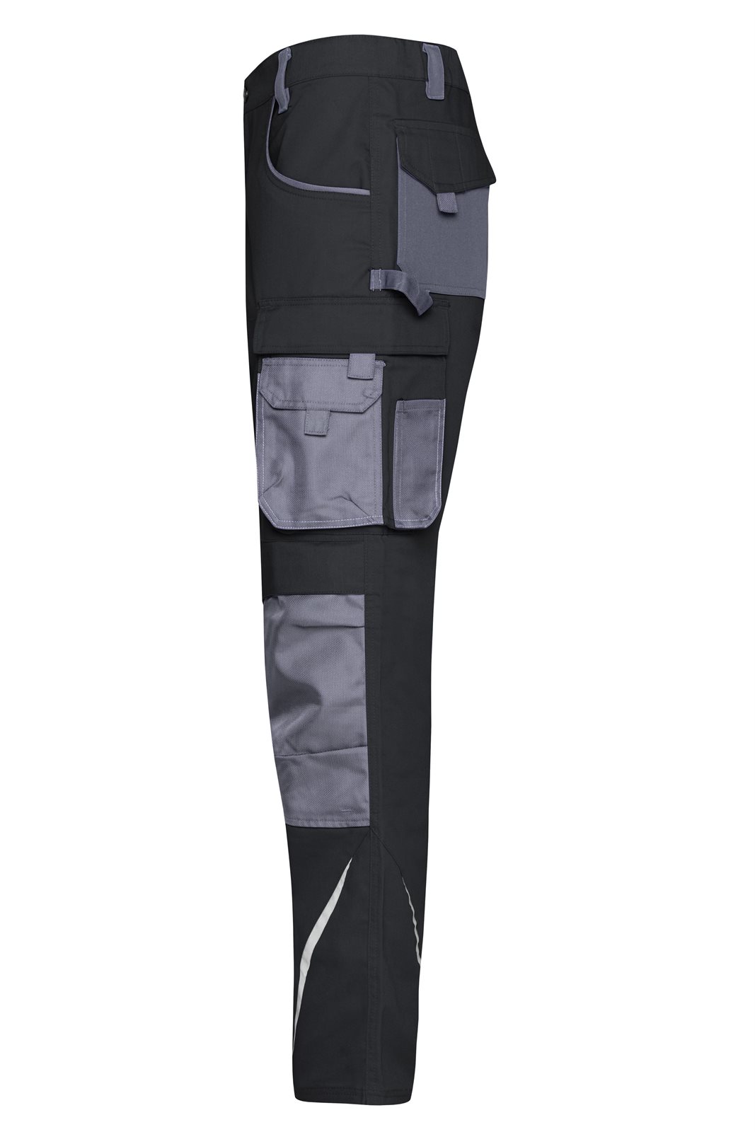 Hose Unisex Schwarz/Grau – Workwear Pants - STRONG -, Detailansicht