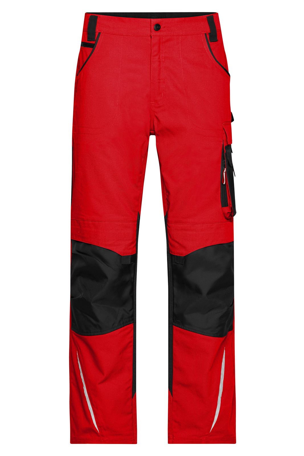 Hose Unisex Schwarz/Rot – Workwear Pants - STRONG -