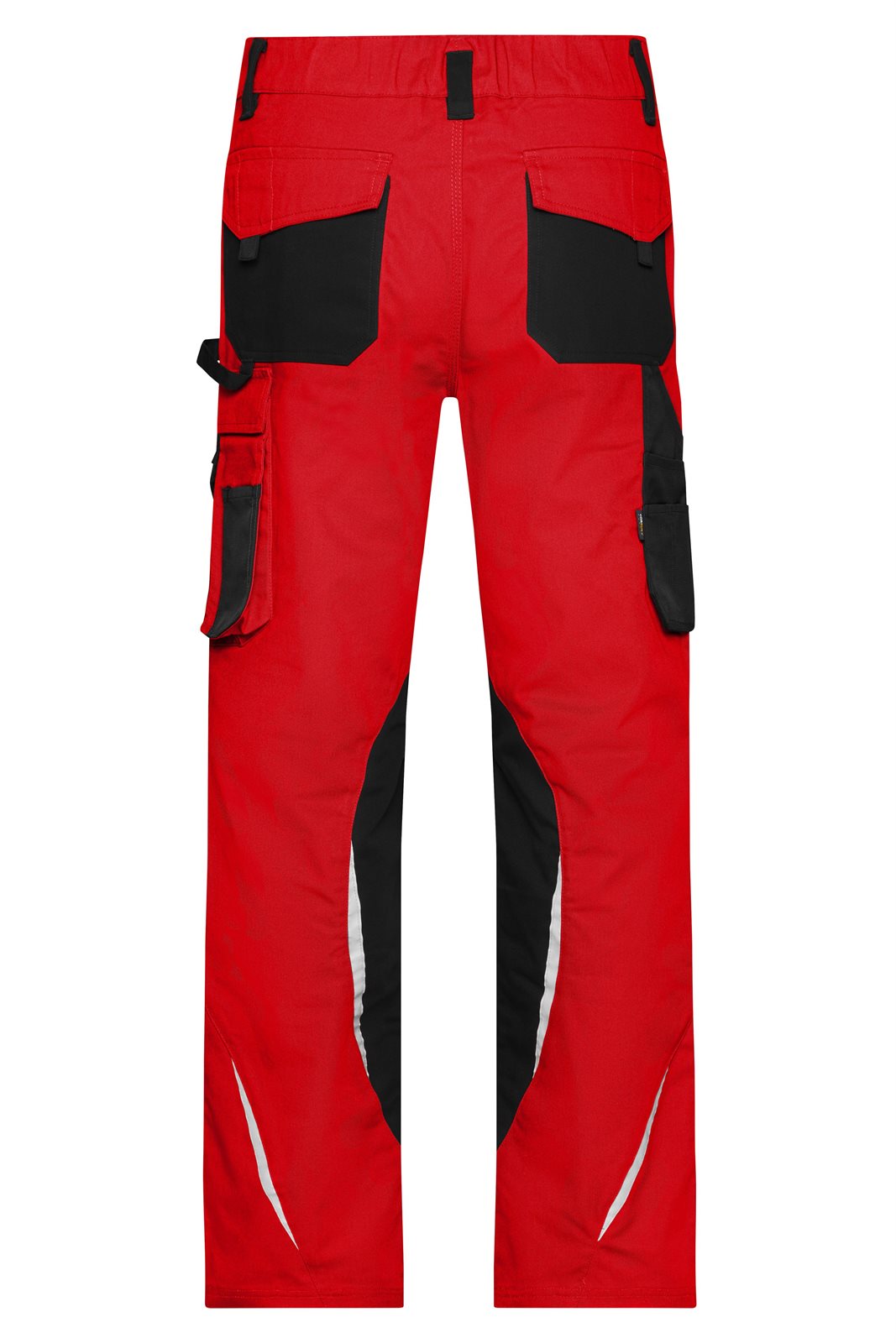 Hose Unisex Schwarz/Rot – Workwear Pants - STRONG -, Detailansicht