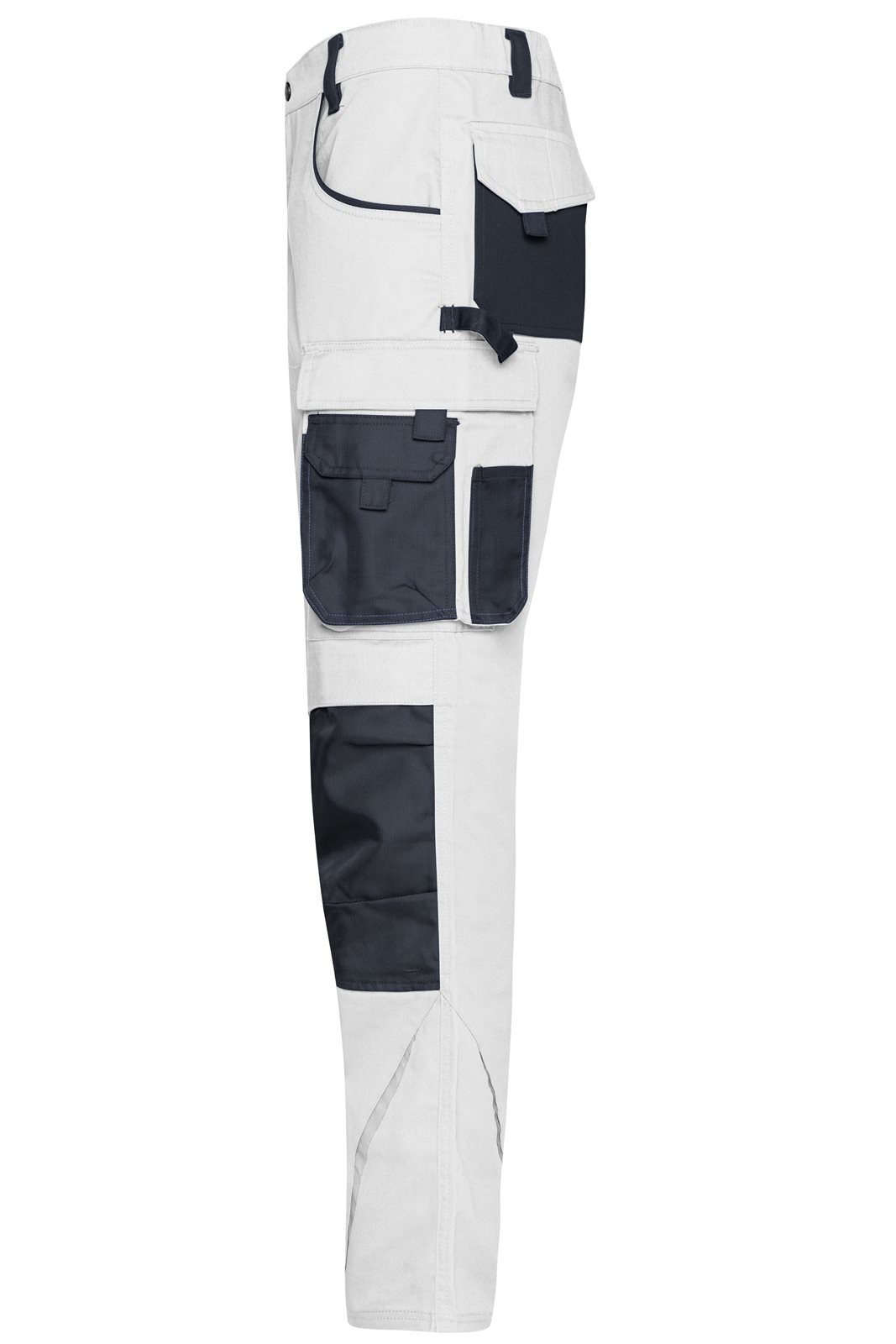 Hose Unisex Weiß/Grau – Workwear Pants - STRONG -, Detailansicht