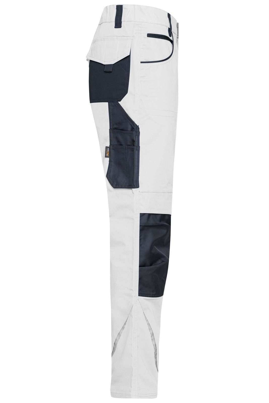 Hose Unisex Weiß/Grau – Workwear Pants - STRONG -, Detailansicht