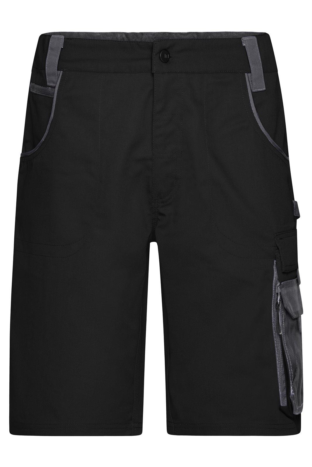 Hose Unisex Schwarz/Grau – Workwear Bermudas - STRONG -