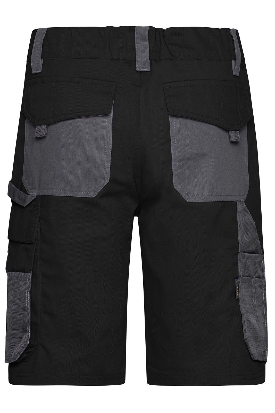 Hose Unisex Schwarz/Grau – Workwear Bermudas - STRONG -, Detailansicht