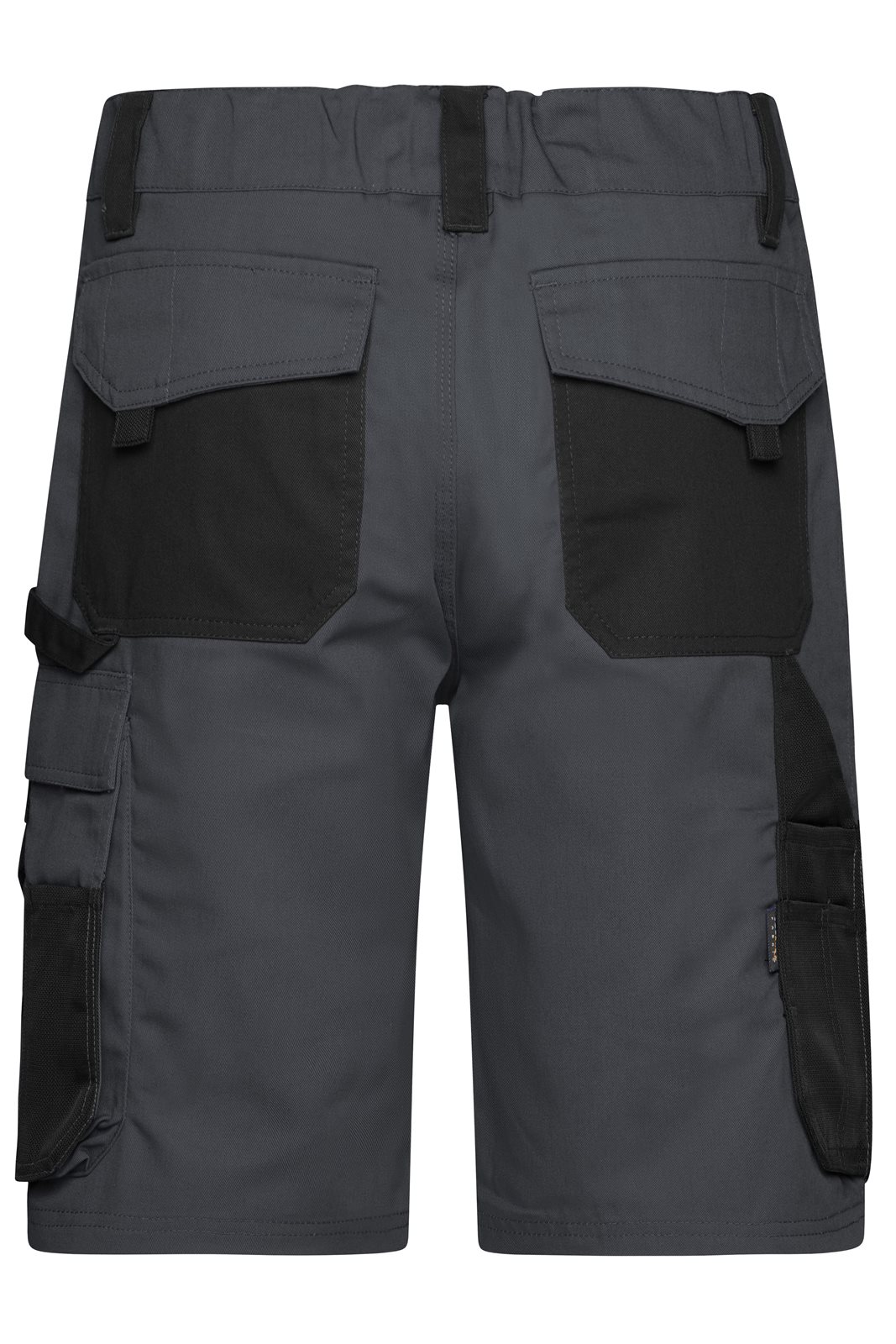 Hose Unisex Schwarz/Grau – Workwear Bermudas - STRONG -, Detailansicht