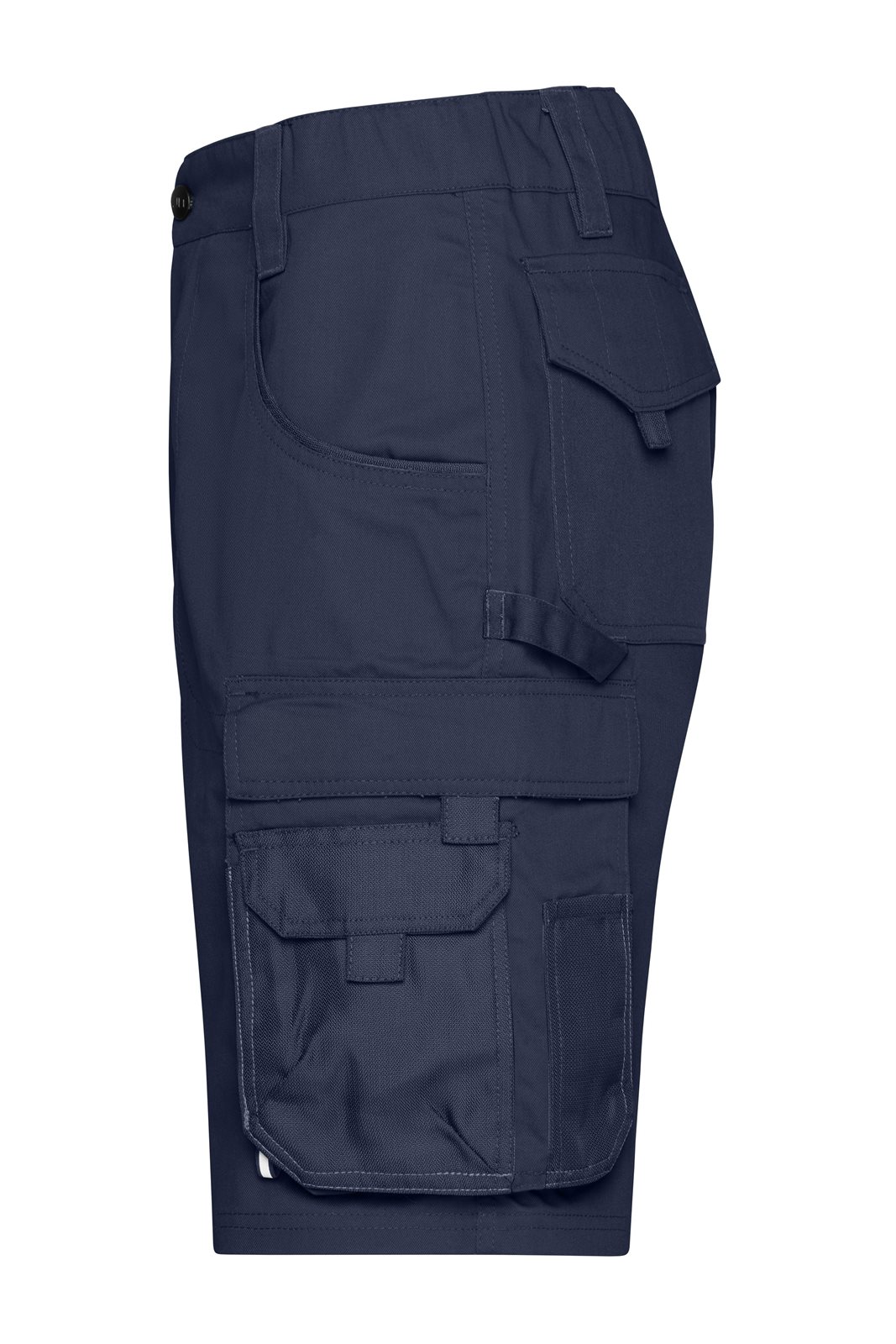 Hose Unisex Blau – Workwear Bermudas - STRONG -, Detailansicht