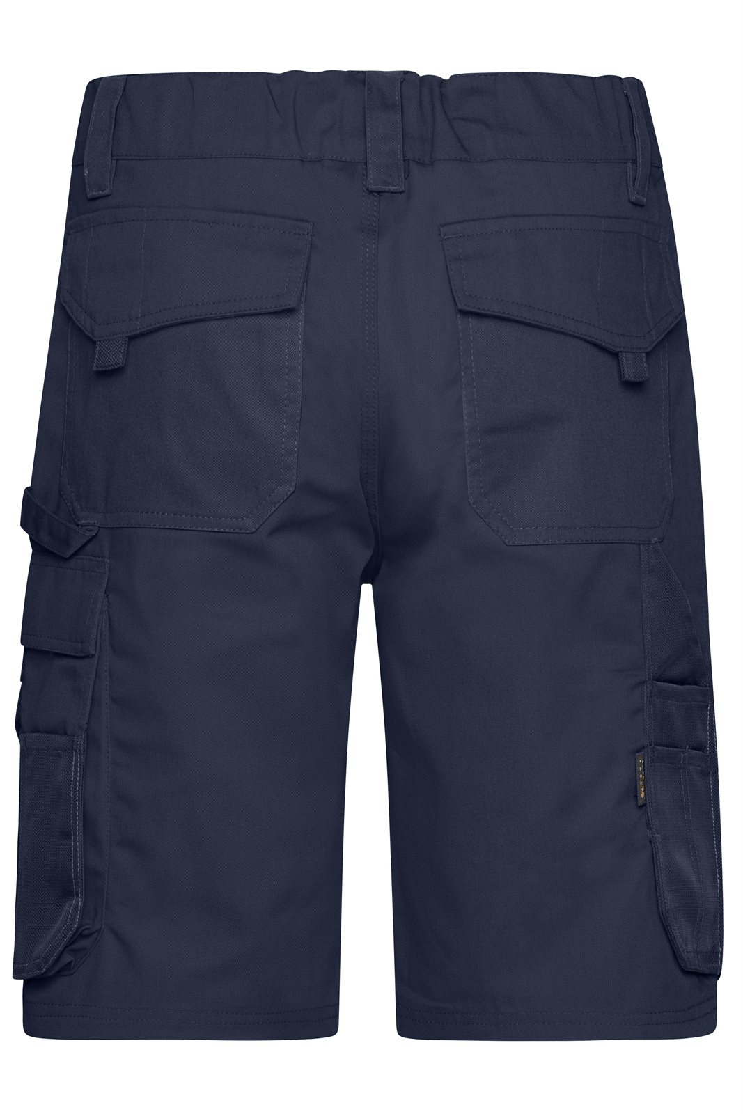 Hose Unisex Blau – Workwear Bermudas - STRONG -, Detailansicht