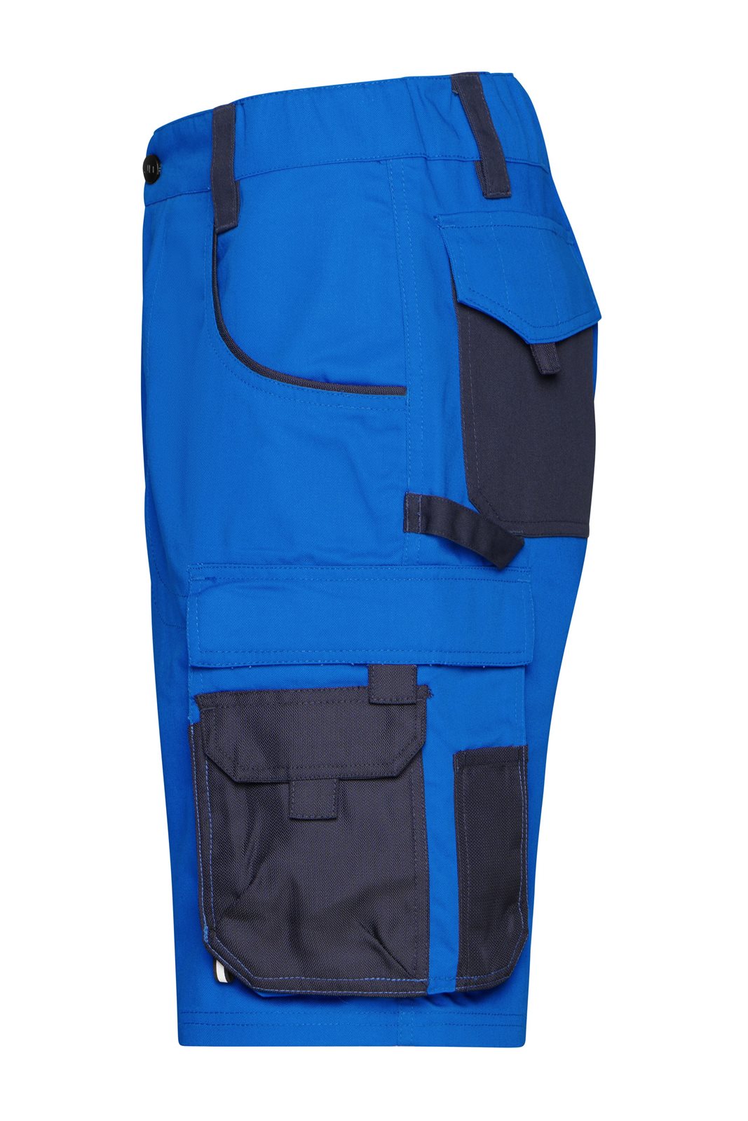 Hose Unisex Blau – Workwear Bermudas - STRONG -, Detailansicht
