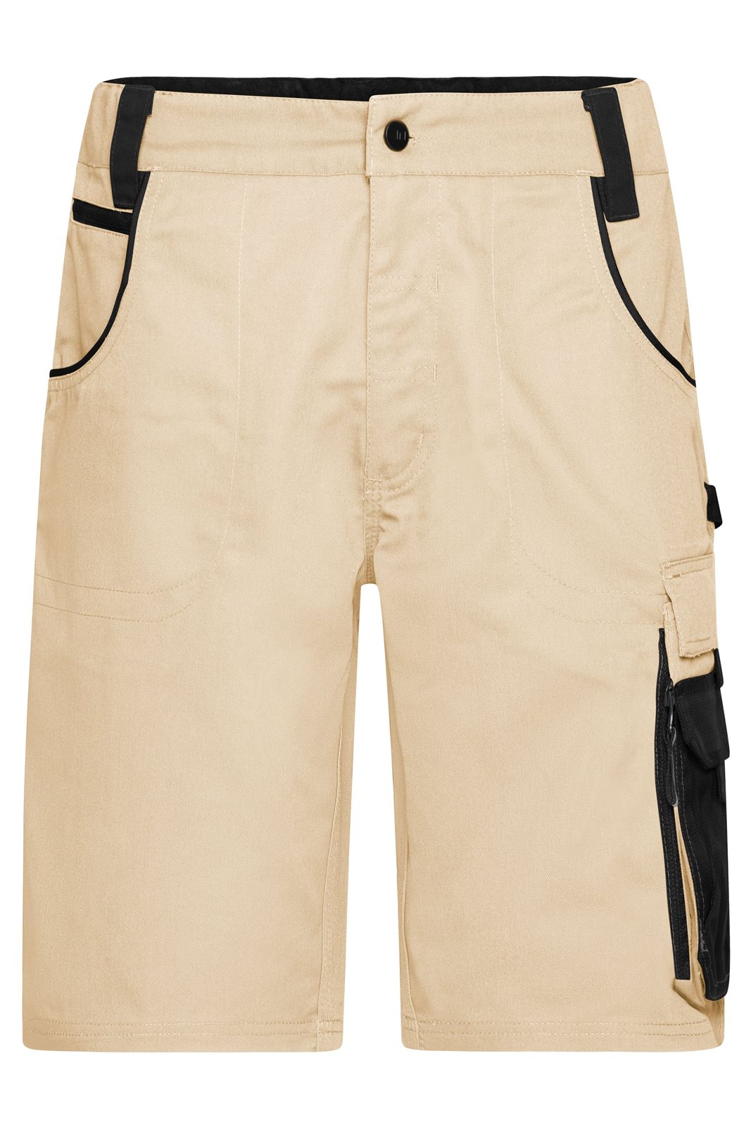 Hose Unisex Schwarz/Braun/Grau – Workwear Bermudas - STRONG -