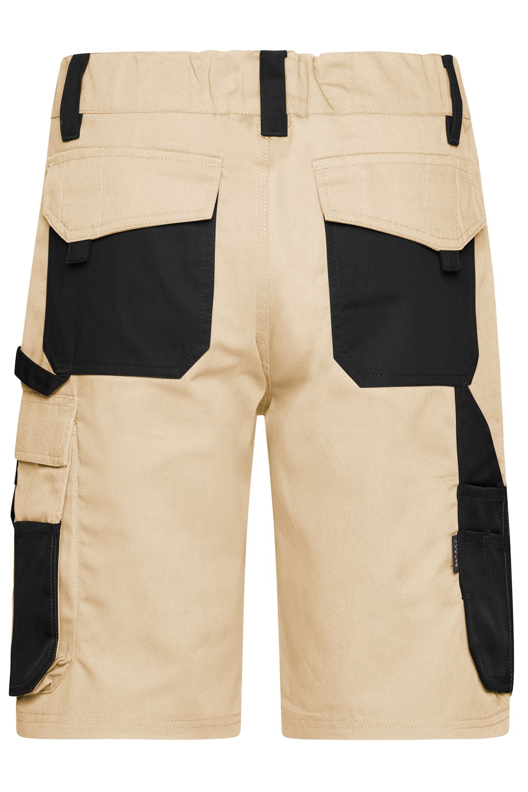 Hose Unisex Schwarz/Braun/Grau – Workwear Bermudas - STRONG -, Detailansicht
