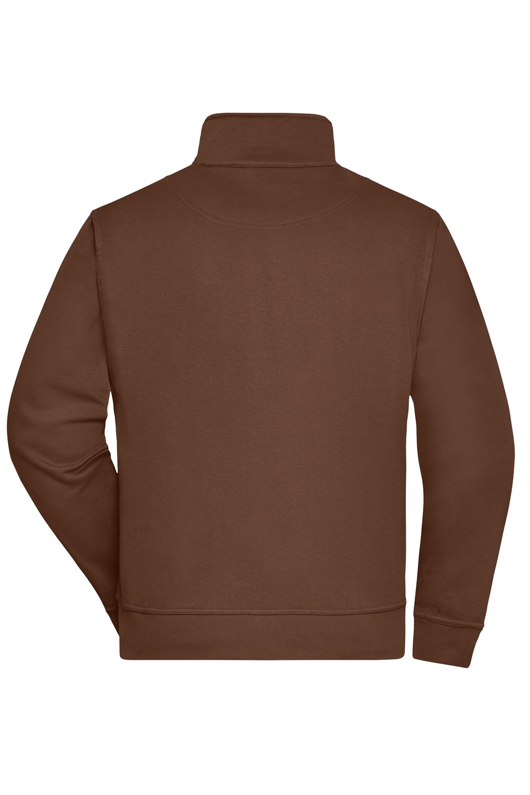 Jacke Unisex Braun – Workwear Sweat Jacket, Detailansicht