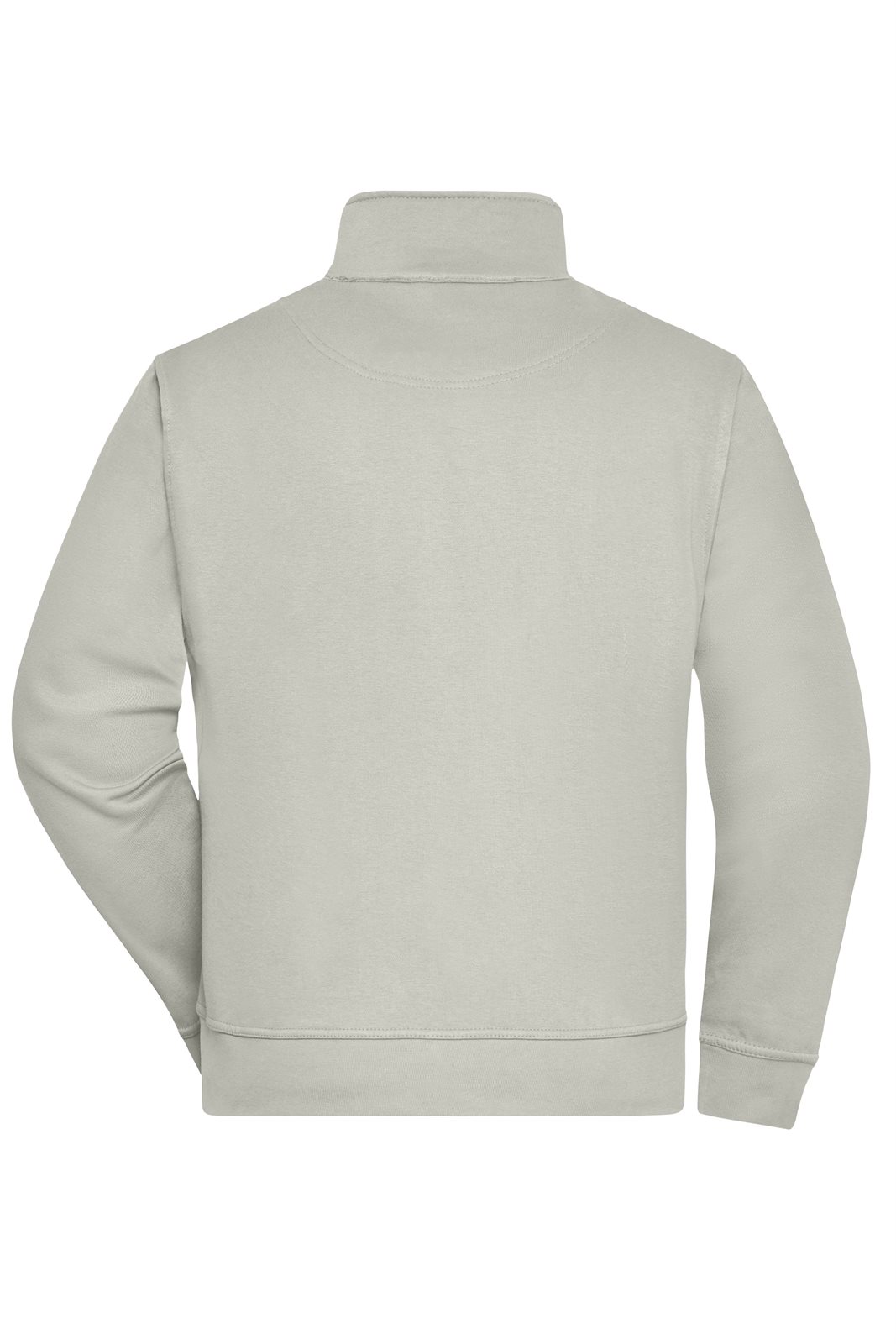 Jacke Unisex Grau – Workwear Sweat Jacket, Detailansicht