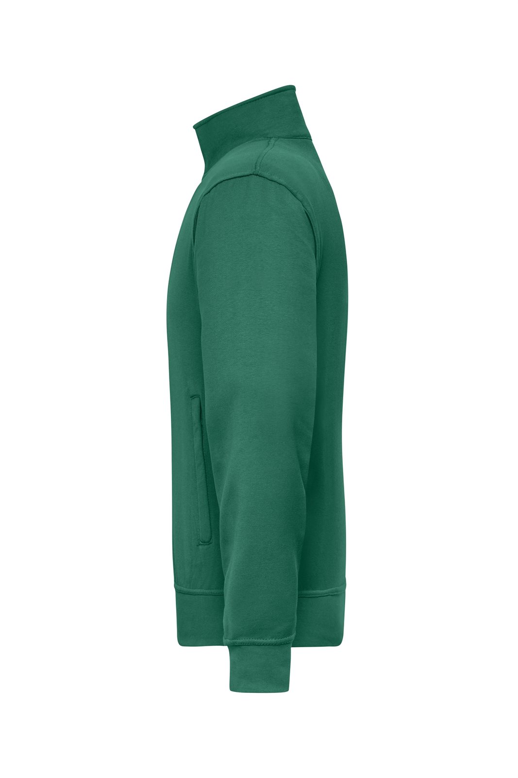 Jacke Unisex Grün – Workwear Sweat Jacket, Detailansicht
