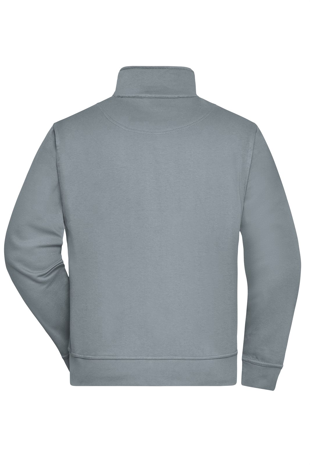 Jacke Unisex Grau – Workwear Sweat Jacket, Detailansicht