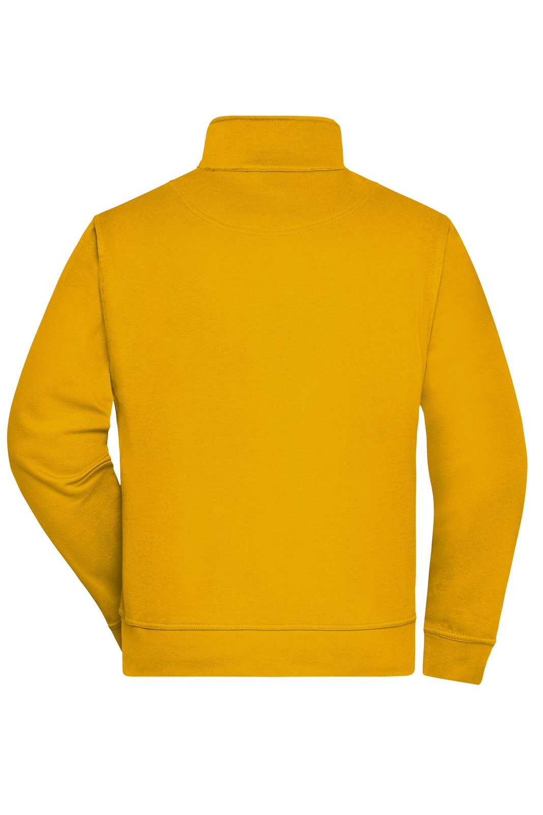 Jacke Unisex Gelb – Workwear Sweat Jacket, Detailansicht