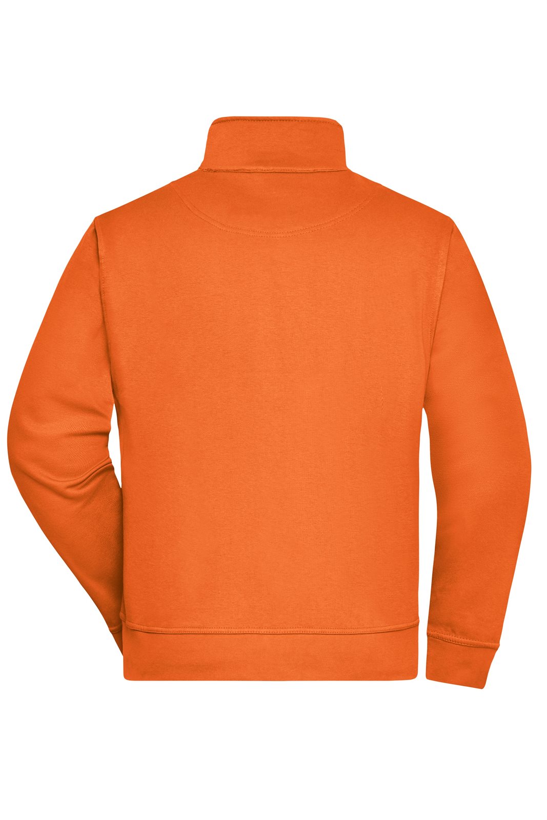 Jacke Unisex Orange – Workwear Sweat Jacket, Detailansicht
