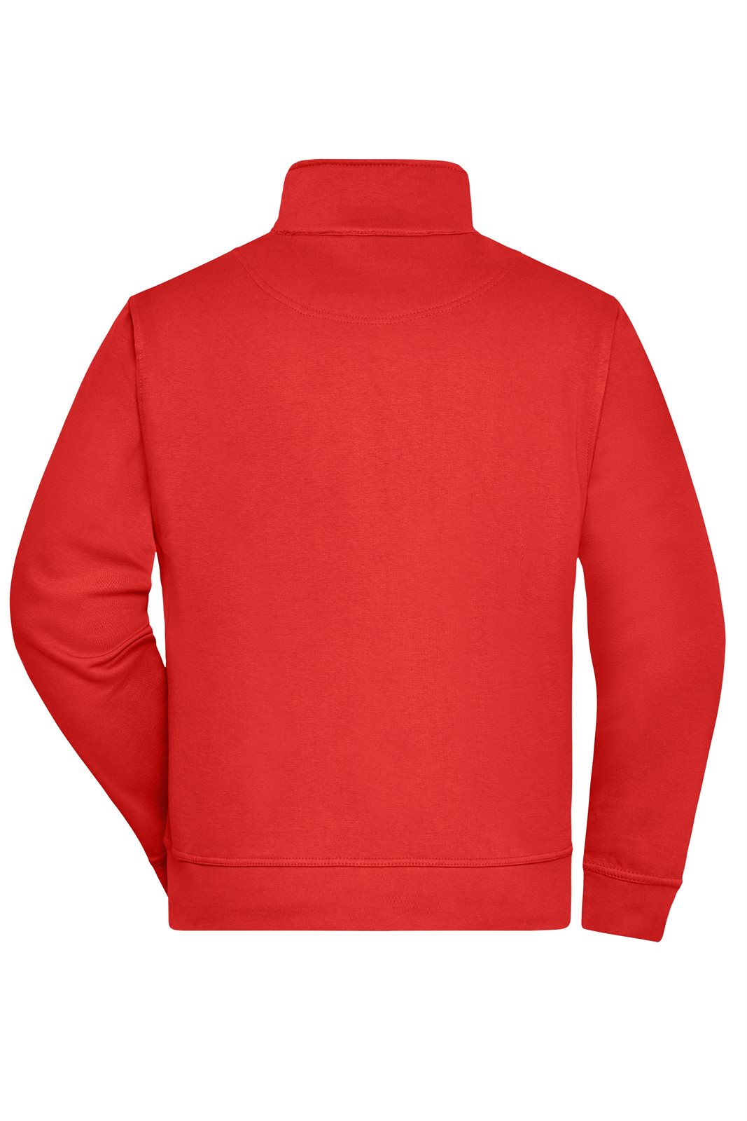 Jacke Unisex Rot – Workwear Sweat Jacket, Detailansicht