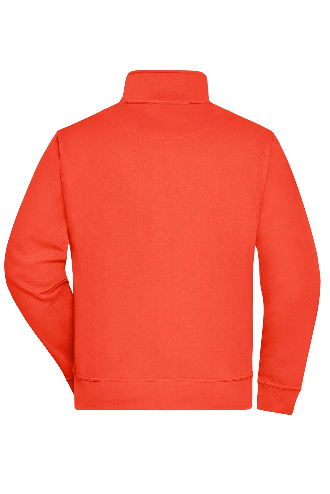 Jacke Unisex Orange – Workwear Sweat Jacket, Detailansicht
