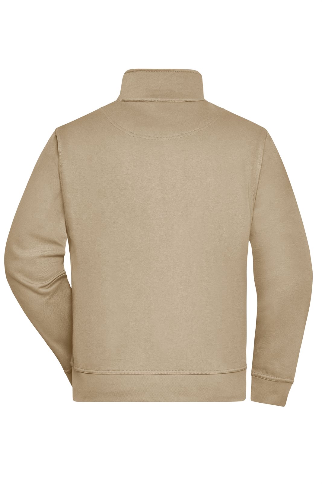 Jacke Unisex Braun/Grau – Workwear Sweat Jacket, Detailansicht