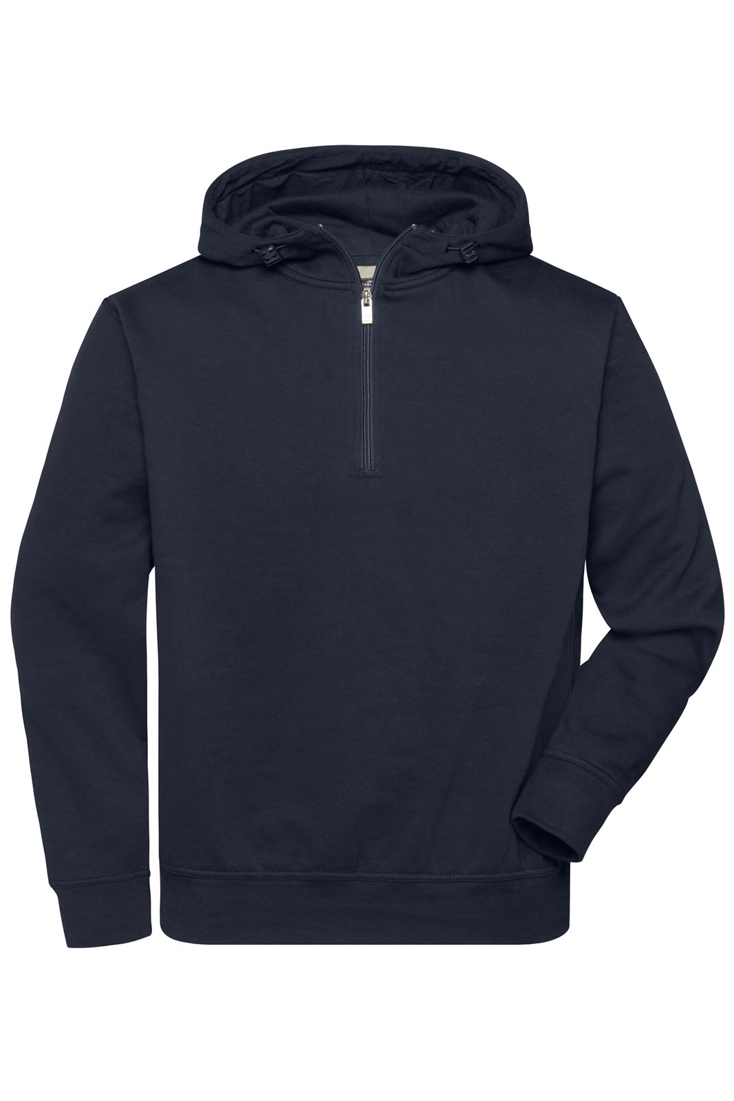 Pullover Unisex Blau – ORGANIC Workwear Half-Zip Hoody OCS Blended