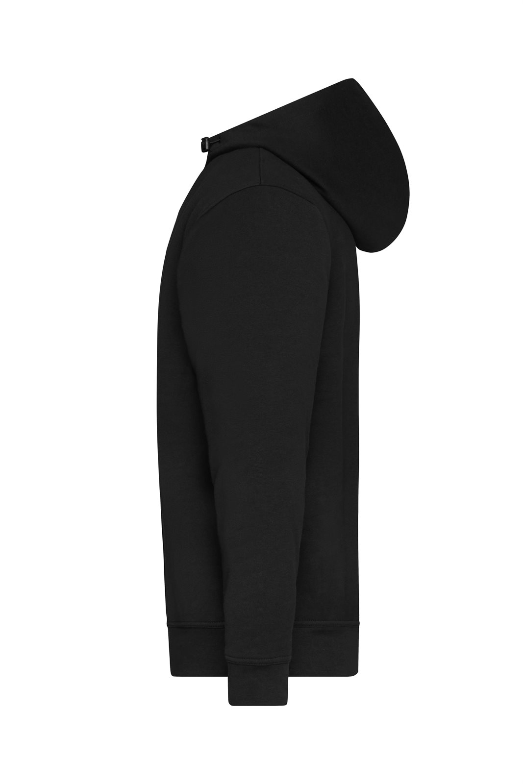 Pullover Unisex Schwarz – ORGANIC Workwear Half-Zip Hoody OCS Blended, Detailansicht