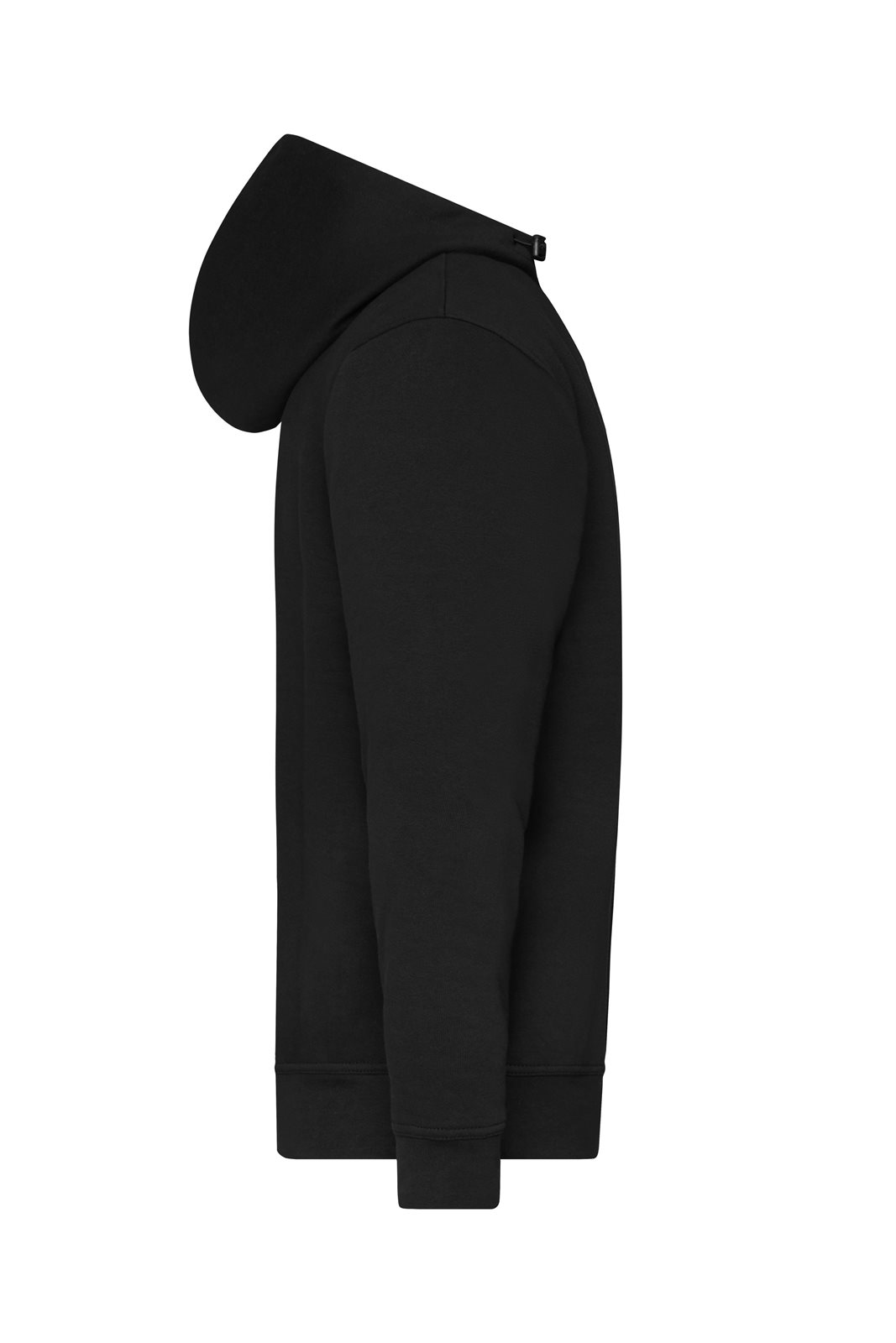 Pullover Unisex Schwarz – ORGANIC Workwear Half-Zip Hoody OCS Blended, Detailansicht