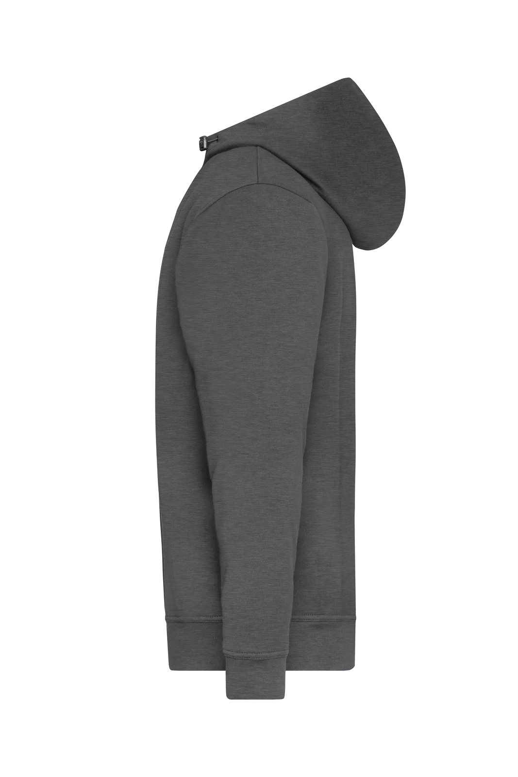Pullover Unisex Grau – ORGANIC Workwear Half-Zip Hoody OCS Blended, Detailansicht
