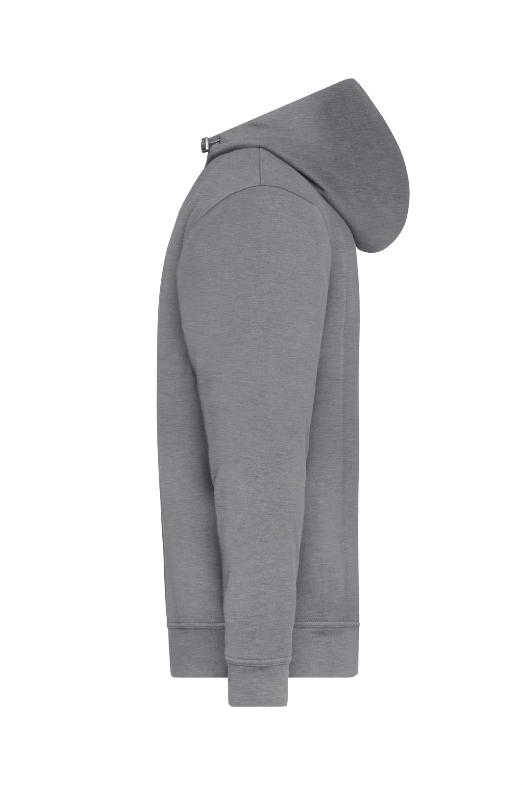 Pullover Unisex Grau – ORGANIC Workwear Half-Zip Hoody OCS Blended, Detailansicht