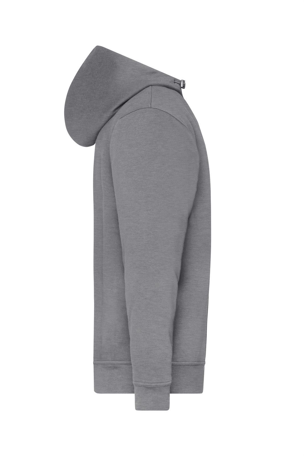 Pullover Unisex Grau – ORGANIC Workwear Half-Zip Hoody OCS Blended, Detailansicht