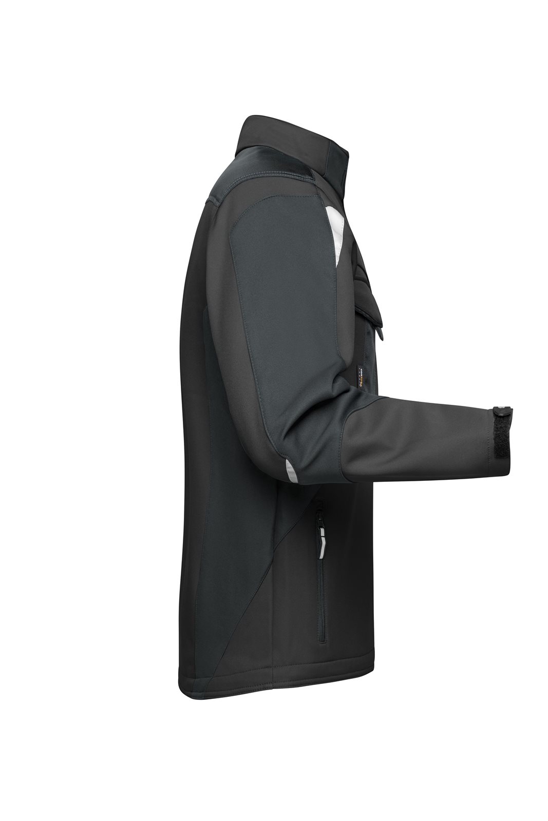 Jacke Unisex Schwarz – Workwear Softshell Jacket - STRONG -, Detailansicht