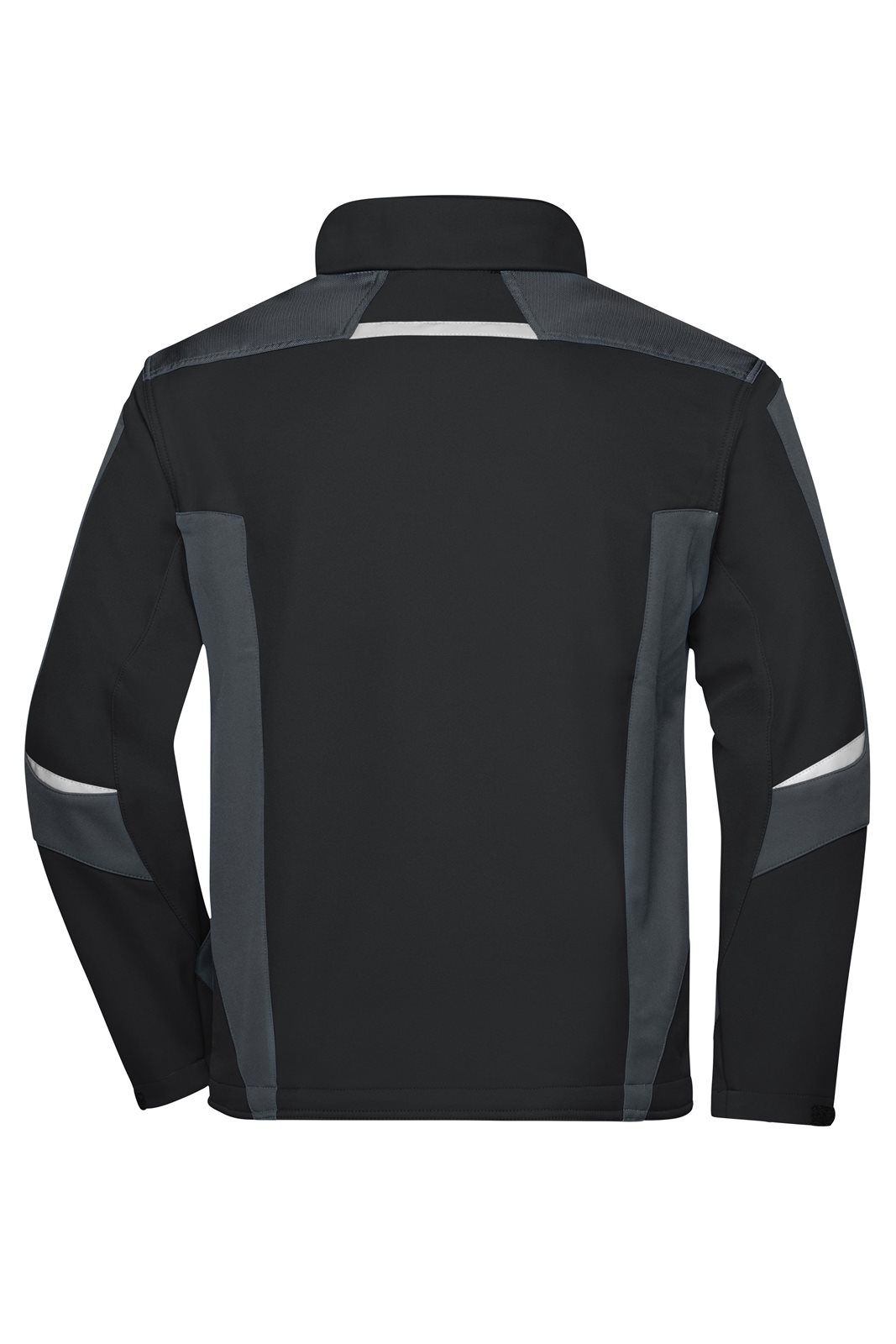 Jacke Unisex Schwarz/Grau – Workwear Softshell Jacket - STRONG -, Detailansicht