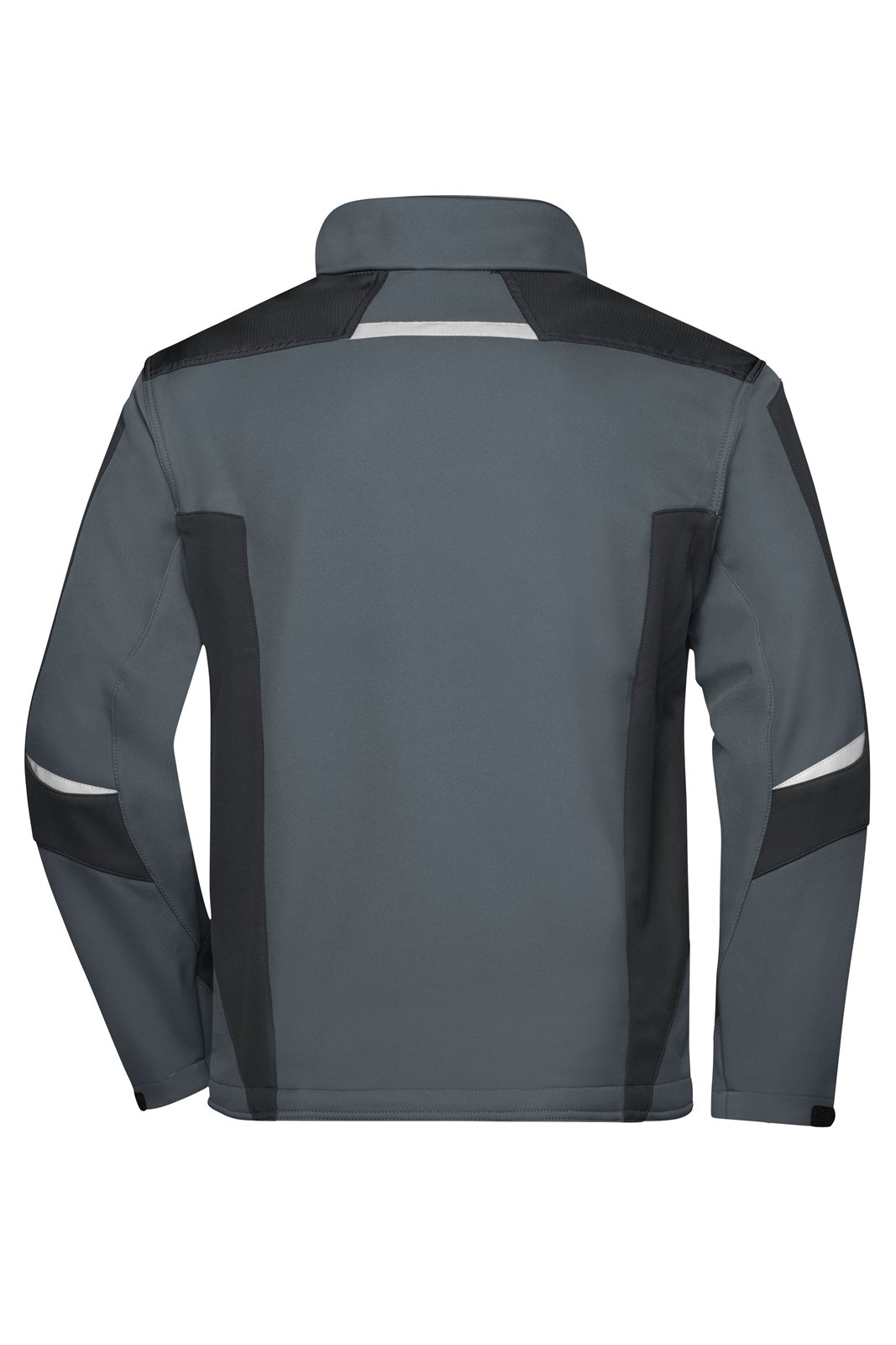 Jacke Unisex Schwarz/Grau – Workwear Softshell Jacket - STRONG -, Detailansicht