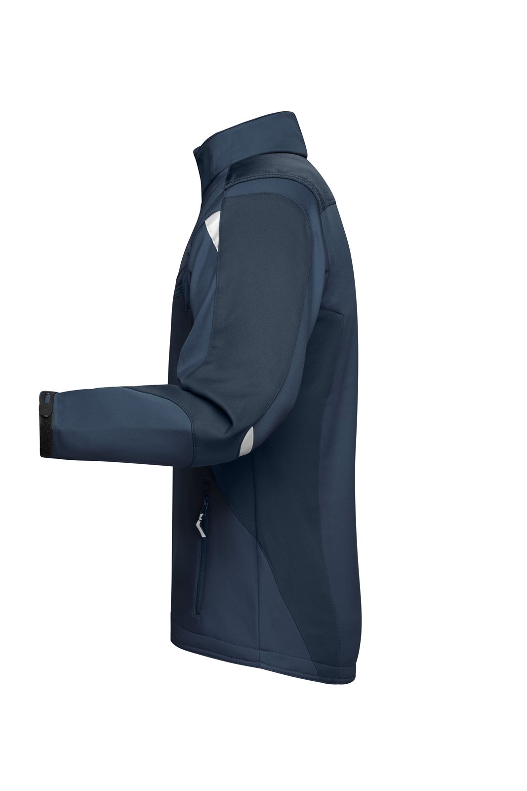 Jacke Unisex Blau – Workwear Softshell Jacket - STRONG -, Detailansicht