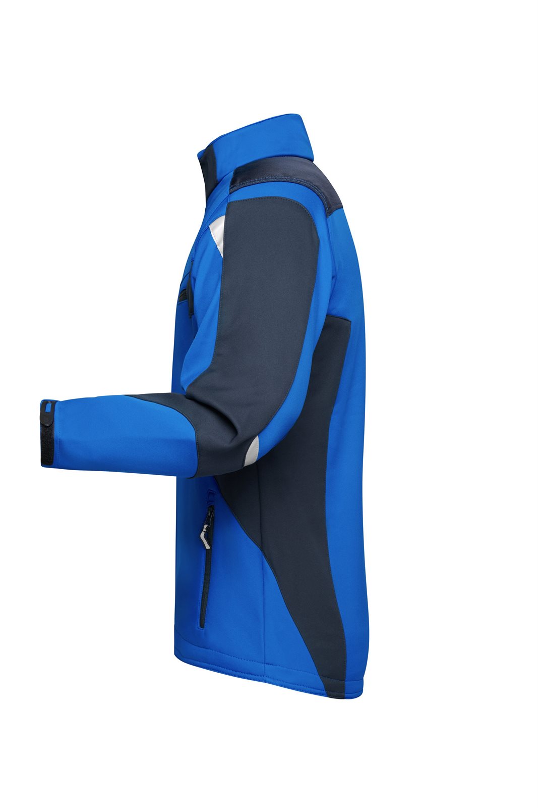 Jacke Unisex Blau – Workwear Softshell Jacket - STRONG -, Detailansicht