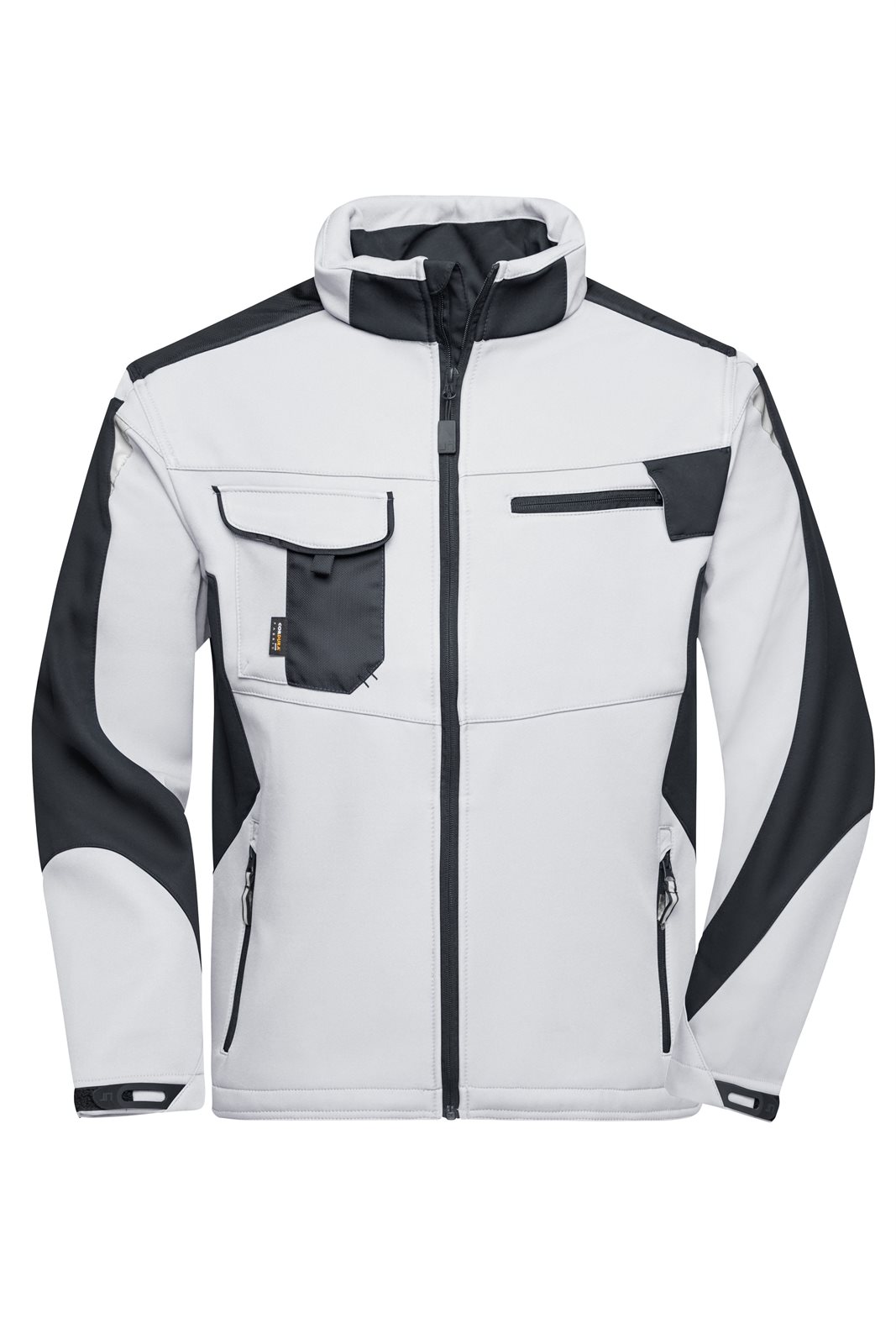 Jacke Unisex Weiß/Grau – Workwear Softshell Jacket - STRONG -