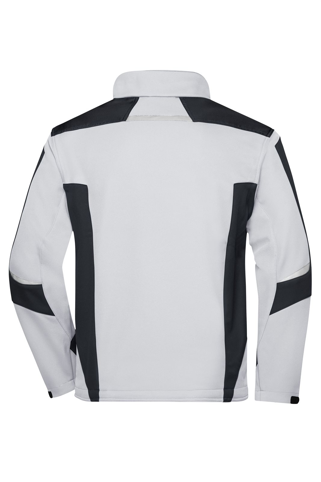 Jacke Unisex Weiß/Grau – Workwear Softshell Jacket - STRONG -, Detailansicht