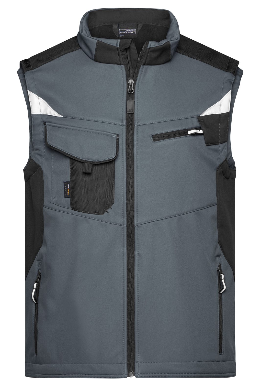 Weste Unisex Schwarz/Grau – Workwear Softshell Vest - STRONG -