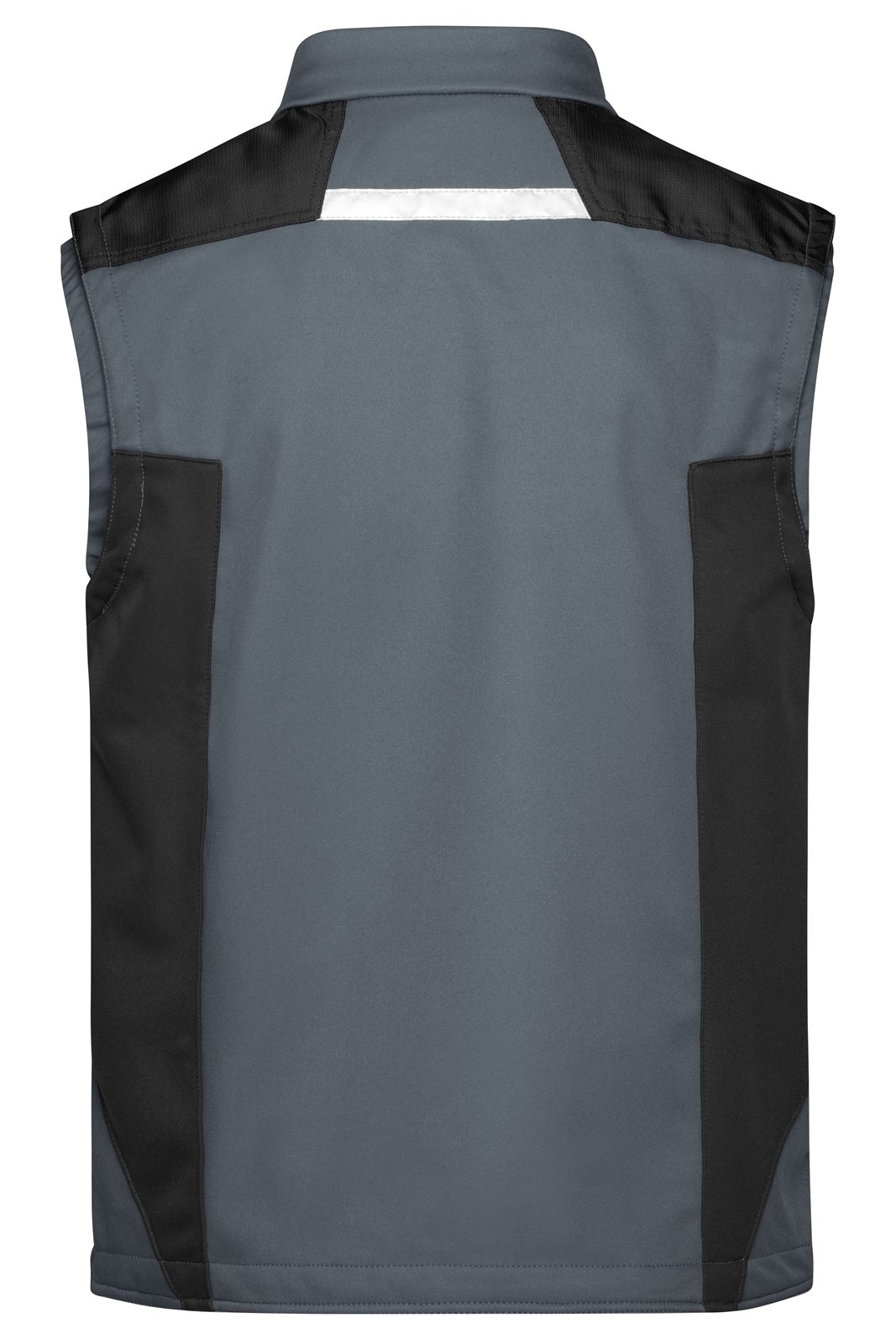 Weste Unisex Schwarz/Grau – Workwear Softshell Vest - STRONG -, Detailansicht