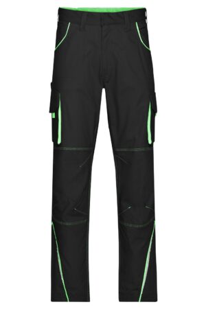 Hose Unisex Schwarz/Grün – Workwear Pants - COLOR -
