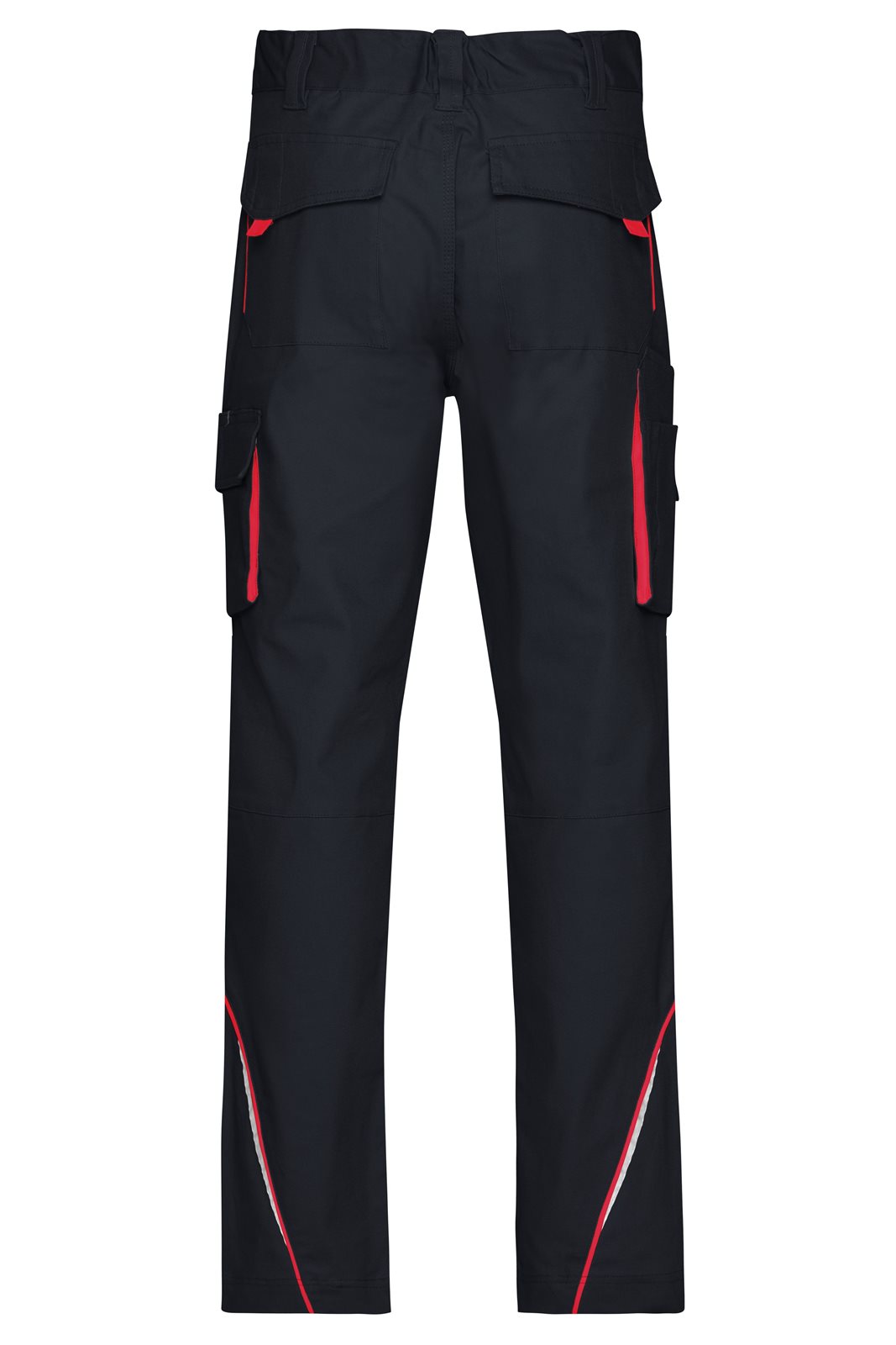 Hose Unisex Rot/Grau – Workwear Pants - COLOR -, Detailansicht