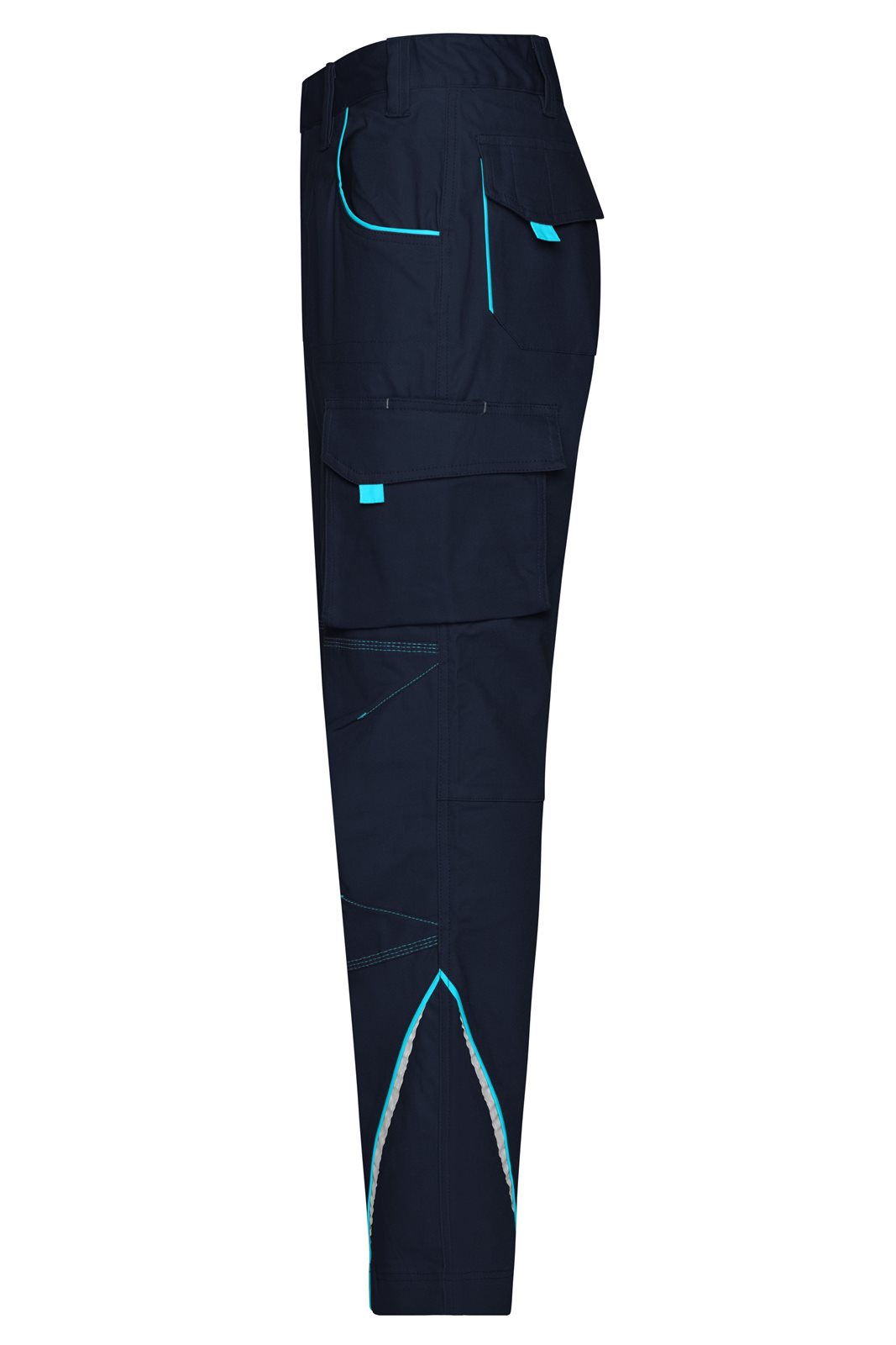 Hose Unisex Blau – Workwear Pants - COLOR -, Detailansicht