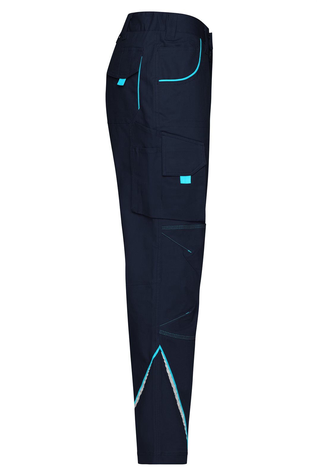 Hose Unisex Blau – Workwear Pants - COLOR -, Detailansicht
